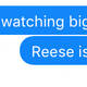 A text sent by the author while watching episode one.